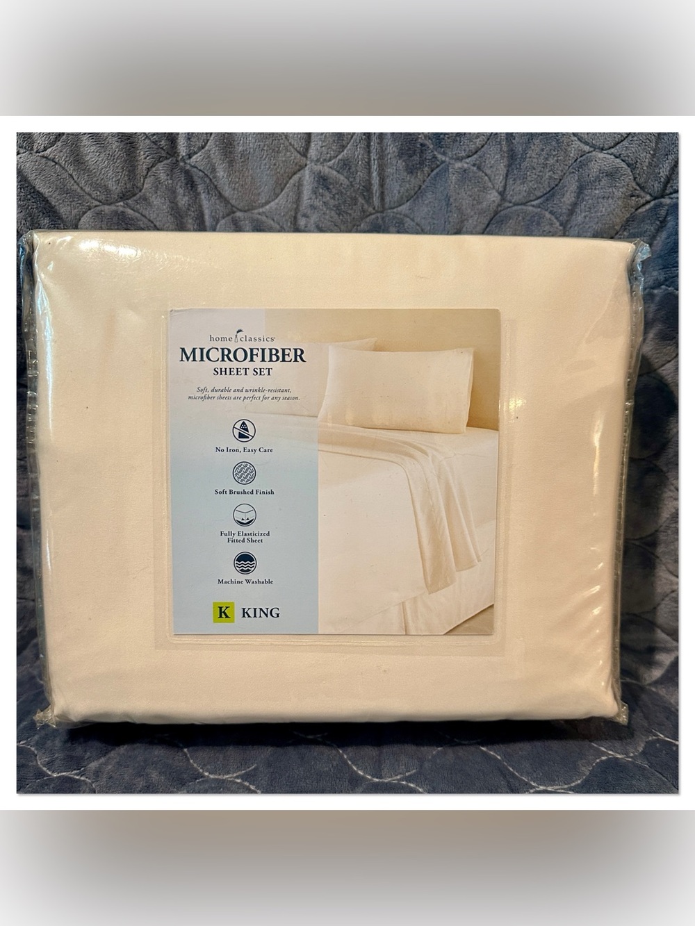 King 4pc Microfiber Sheet Set - Picture 3 of 3